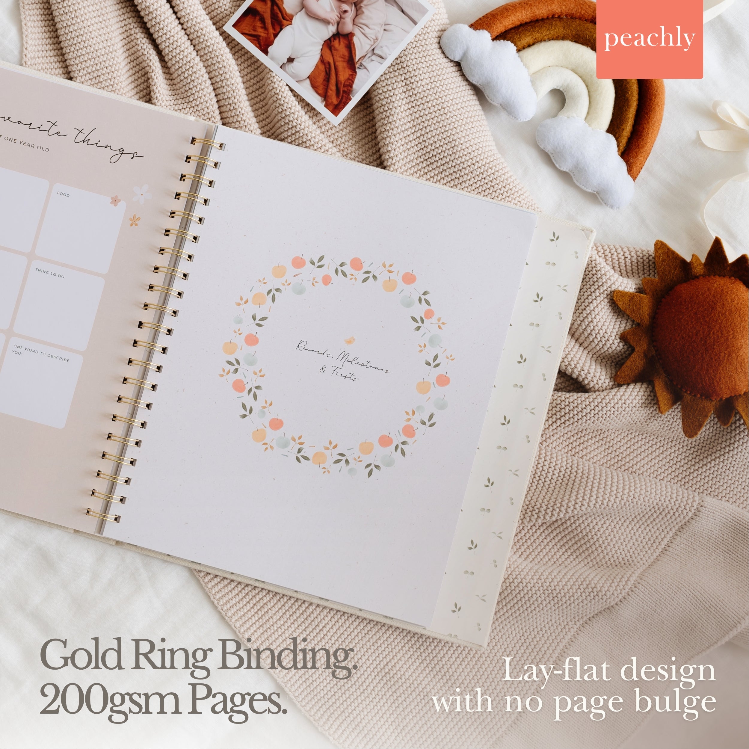 Clementine - Baby Memory Book - Peachly Australia