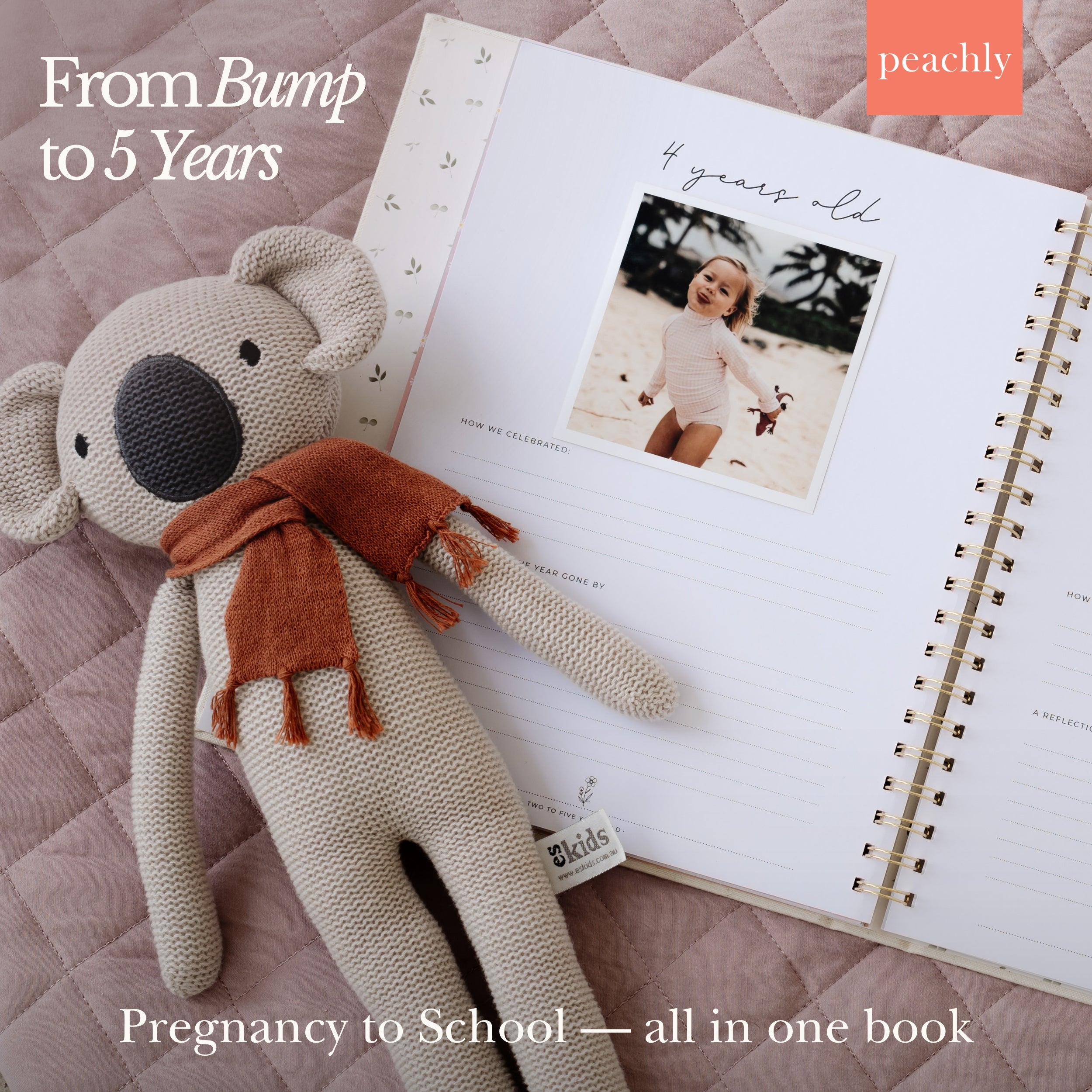 Clementine - Baby Memory Book - Peachly Australia
