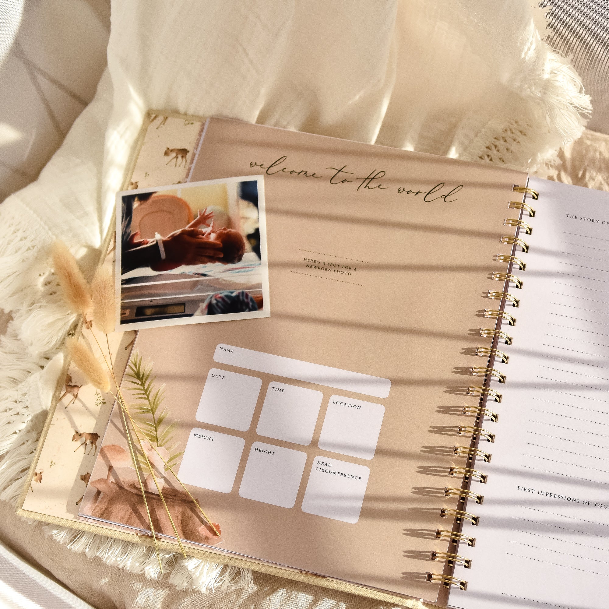 Forest - Baby Memory Book - Peachly Australia