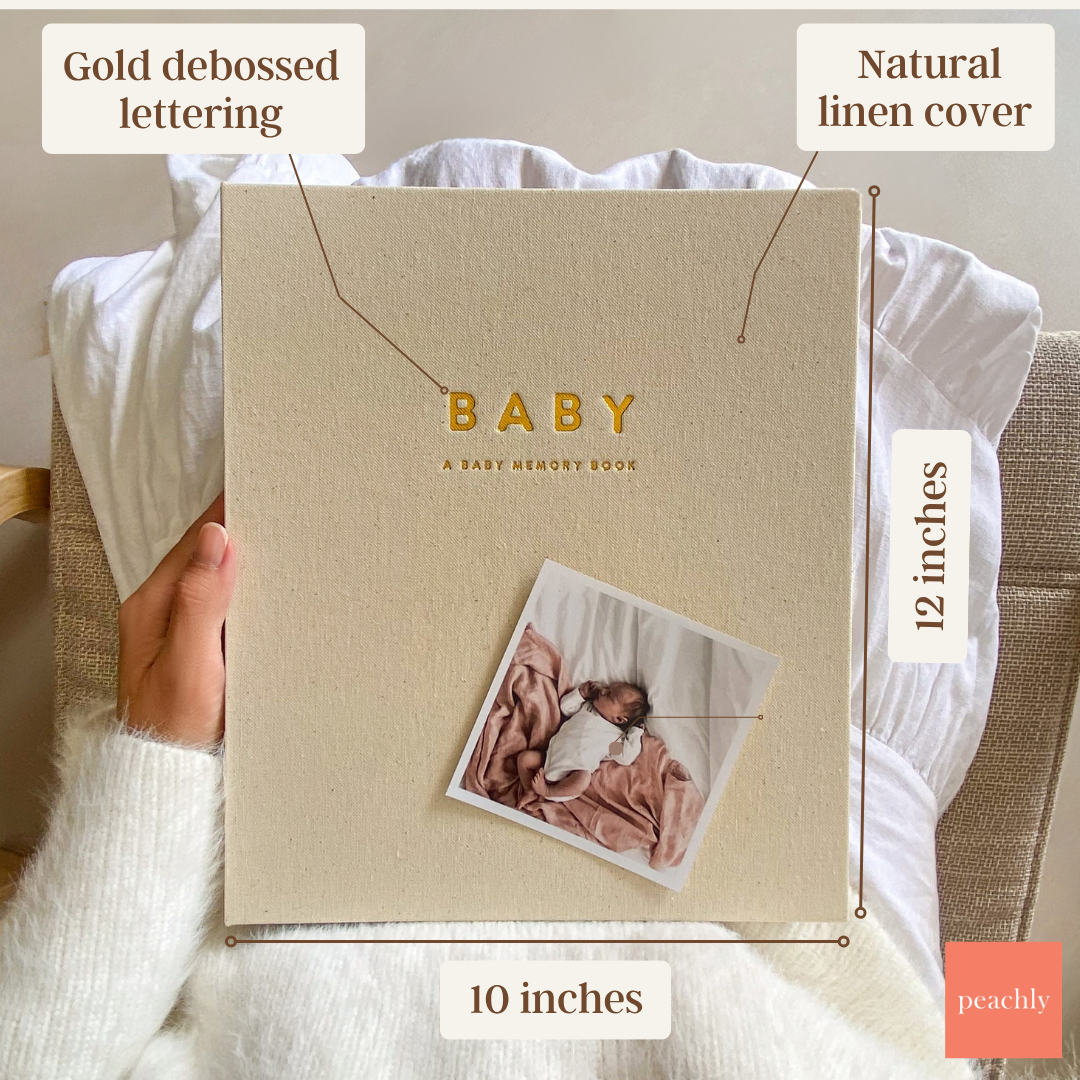(COMING SOON) Charlie - Baby Memory Book - Peachly Australia