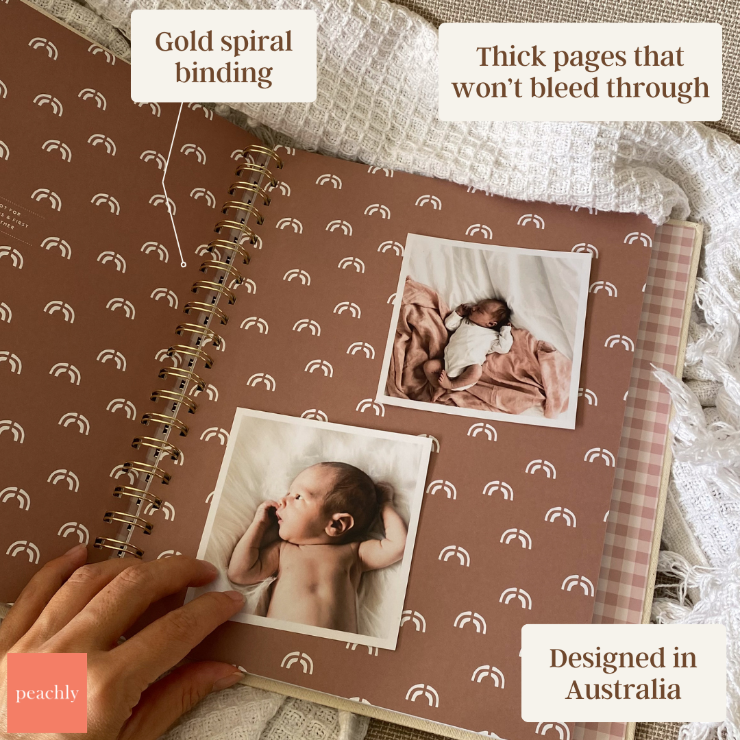 (COMING SOON) Charlie - Baby Memory Book - Peachly Australia