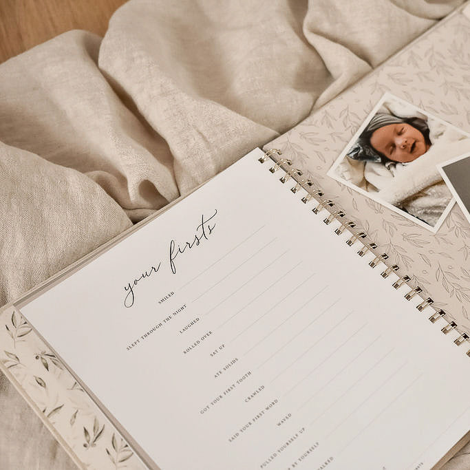 Olive - Baby Record Book - Peachly Australia