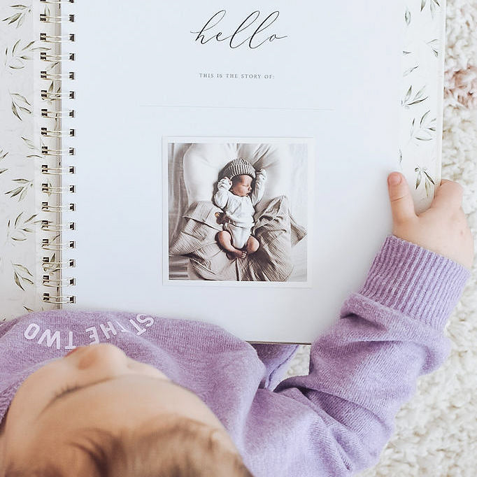 Olive - Baby Record Book - Peachly Australia