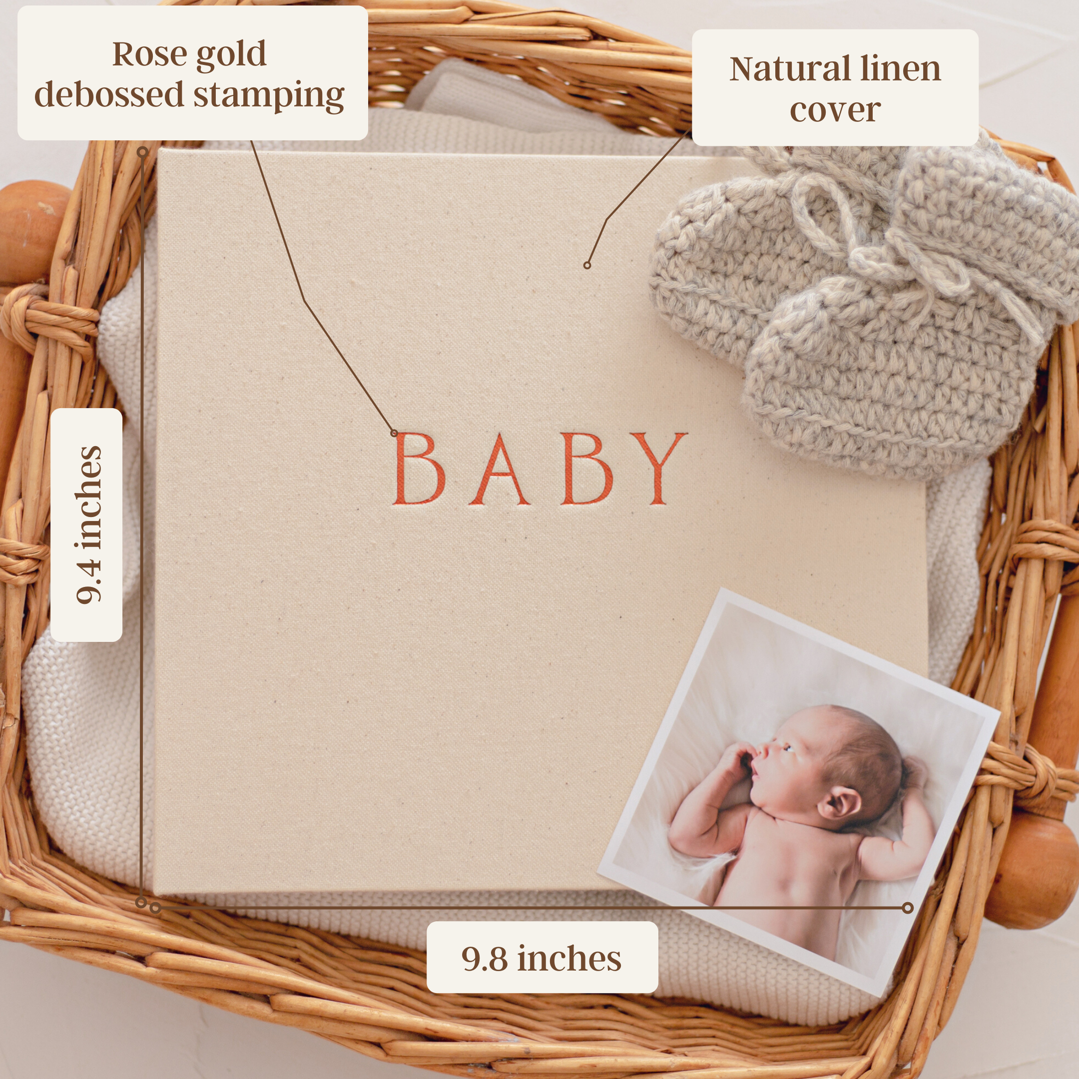 Haven - Baby Record Book - Peachly Australia