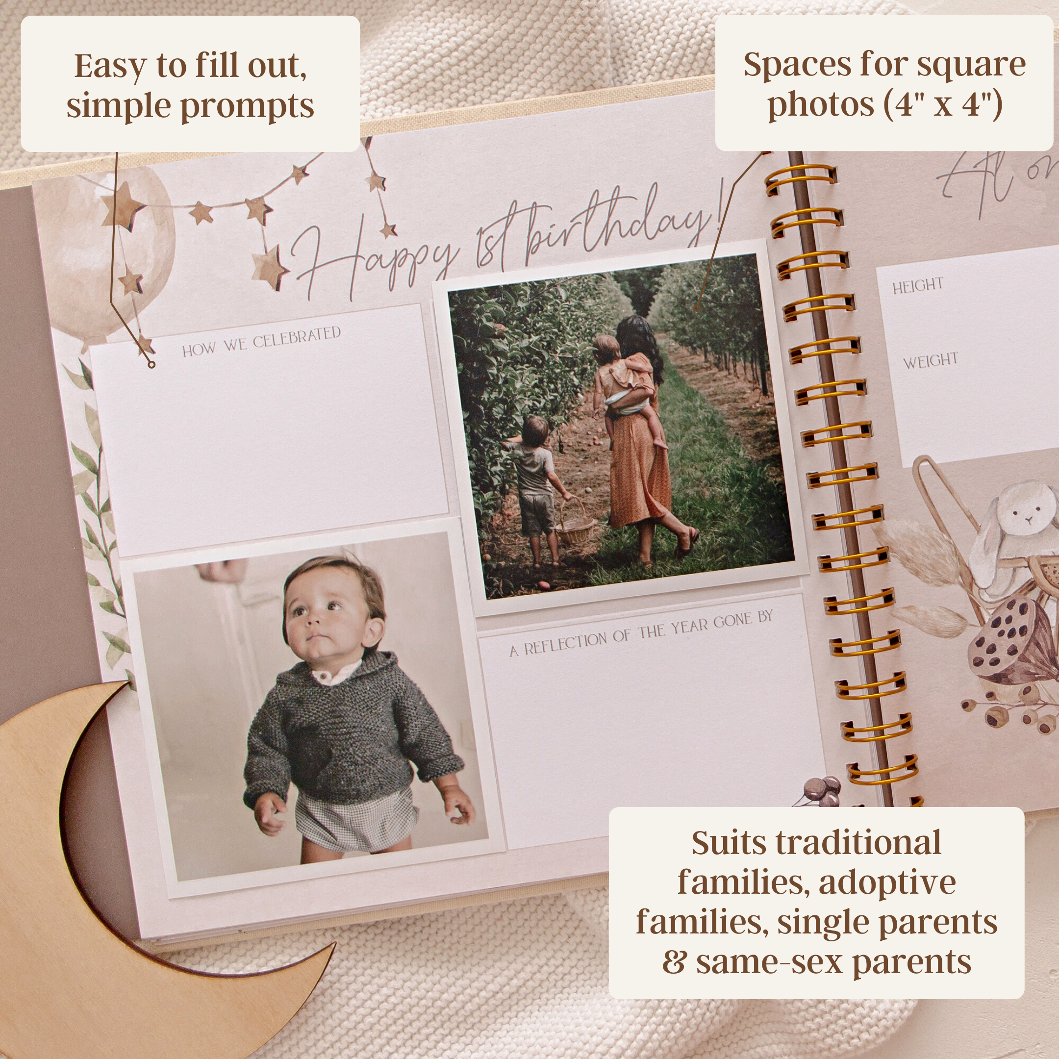 Haven - Baby Record Book - Peachly Australia