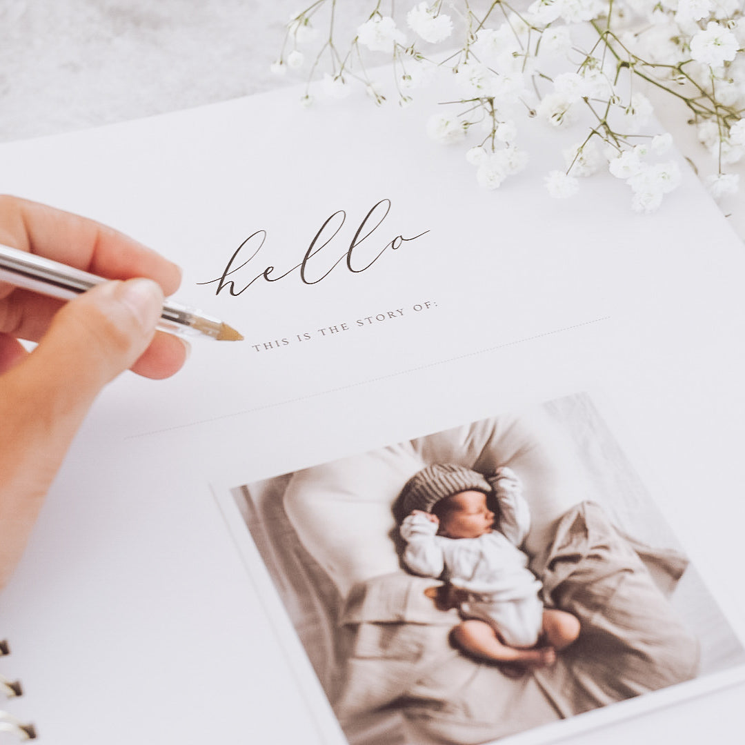 Olive - Baby Record Book - Peachly Australia