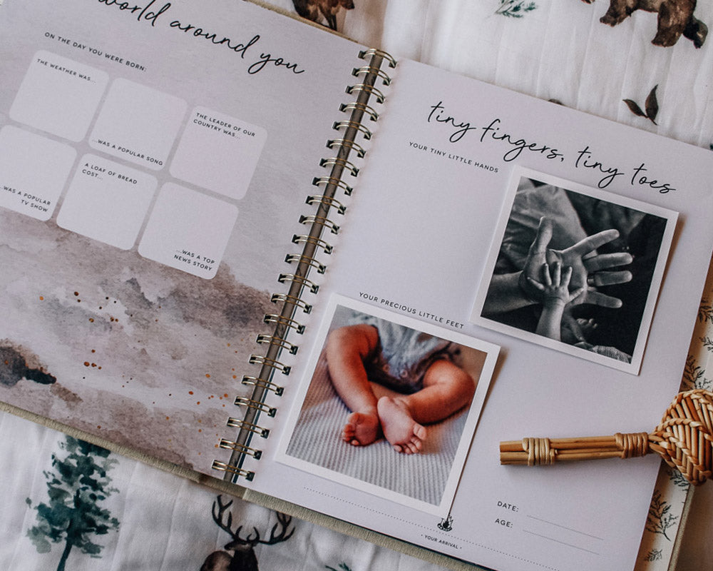 Wild - Baby Record Book - Peachly Australia
