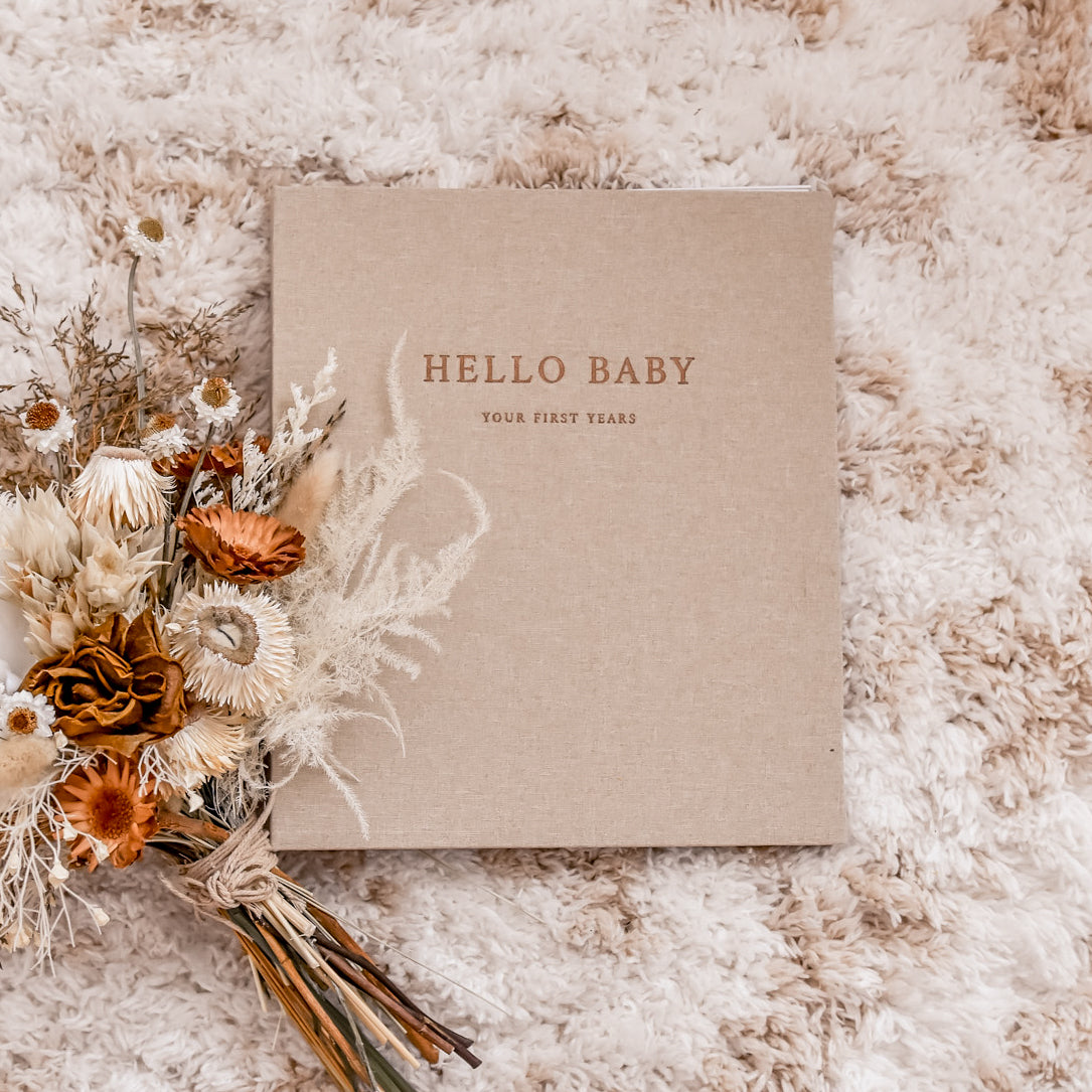 Fleur - Baby Record Book - Peachly Australia