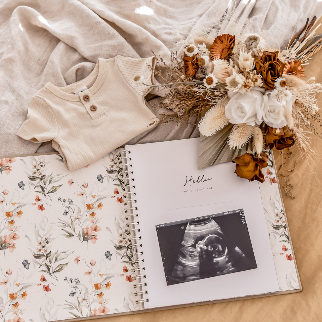 Fleur - Baby Record Book - Peachly Australia
