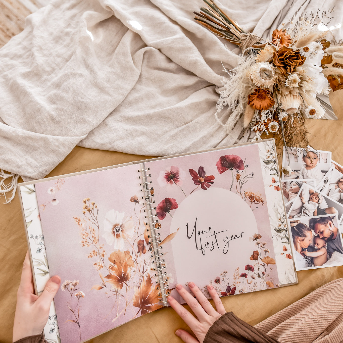 Fleur - Baby Record Book - Peachly Australia