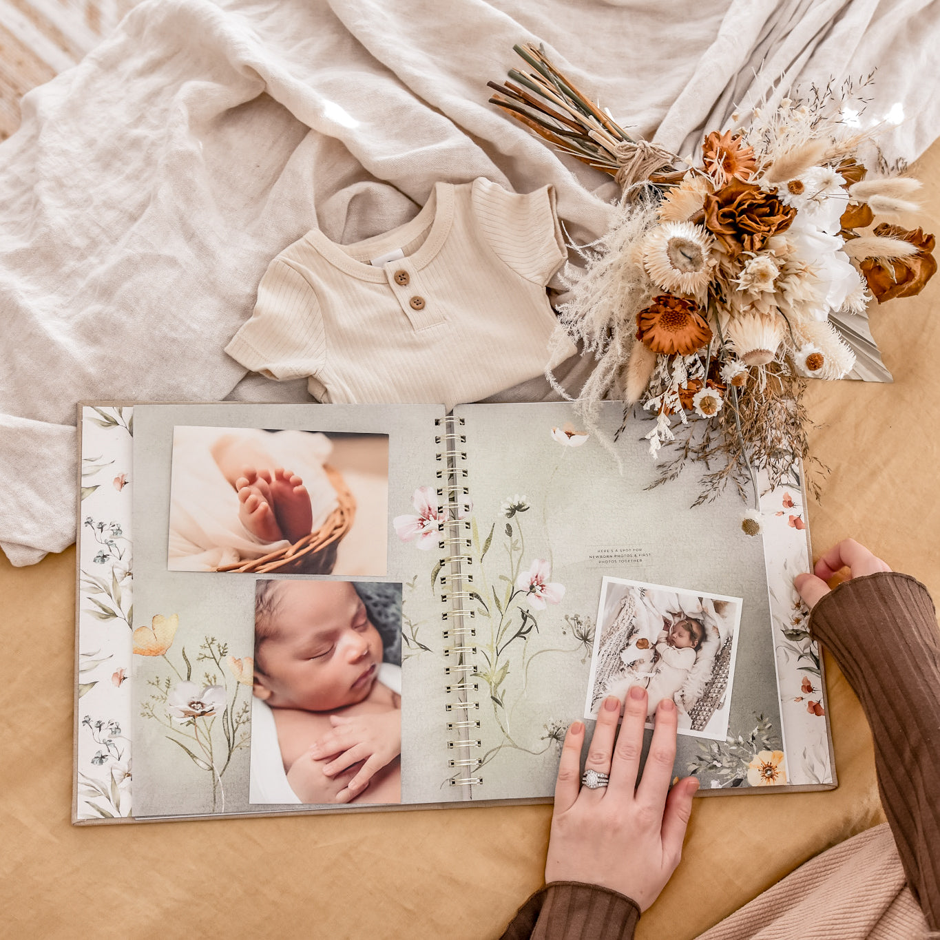 Fleur - Baby Record Book - Peachly Australia