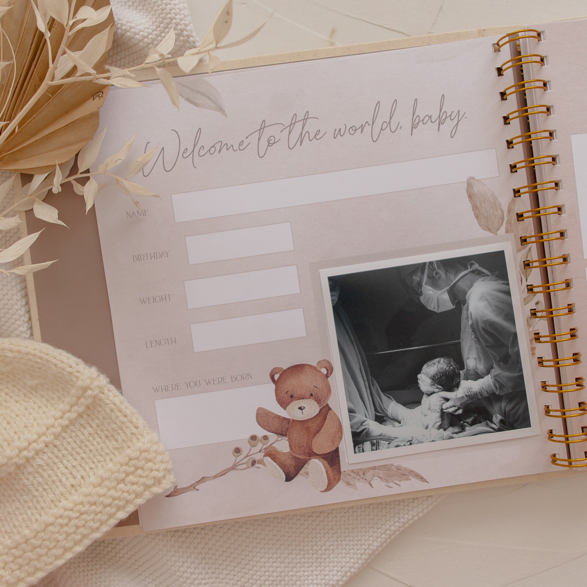 Haven - Baby Record Book - Peachly Australia