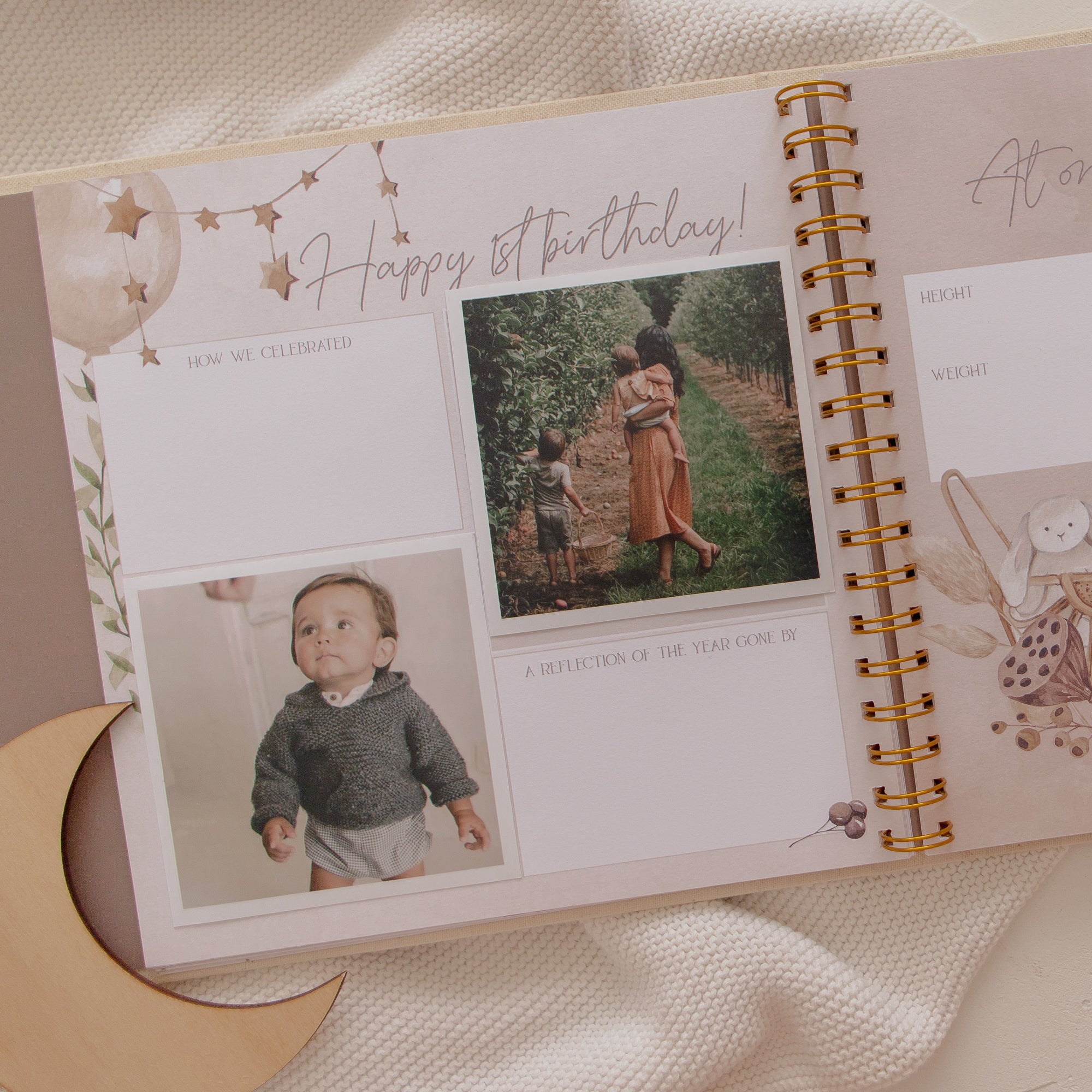 Haven - Baby Record Book - Peachly Australia