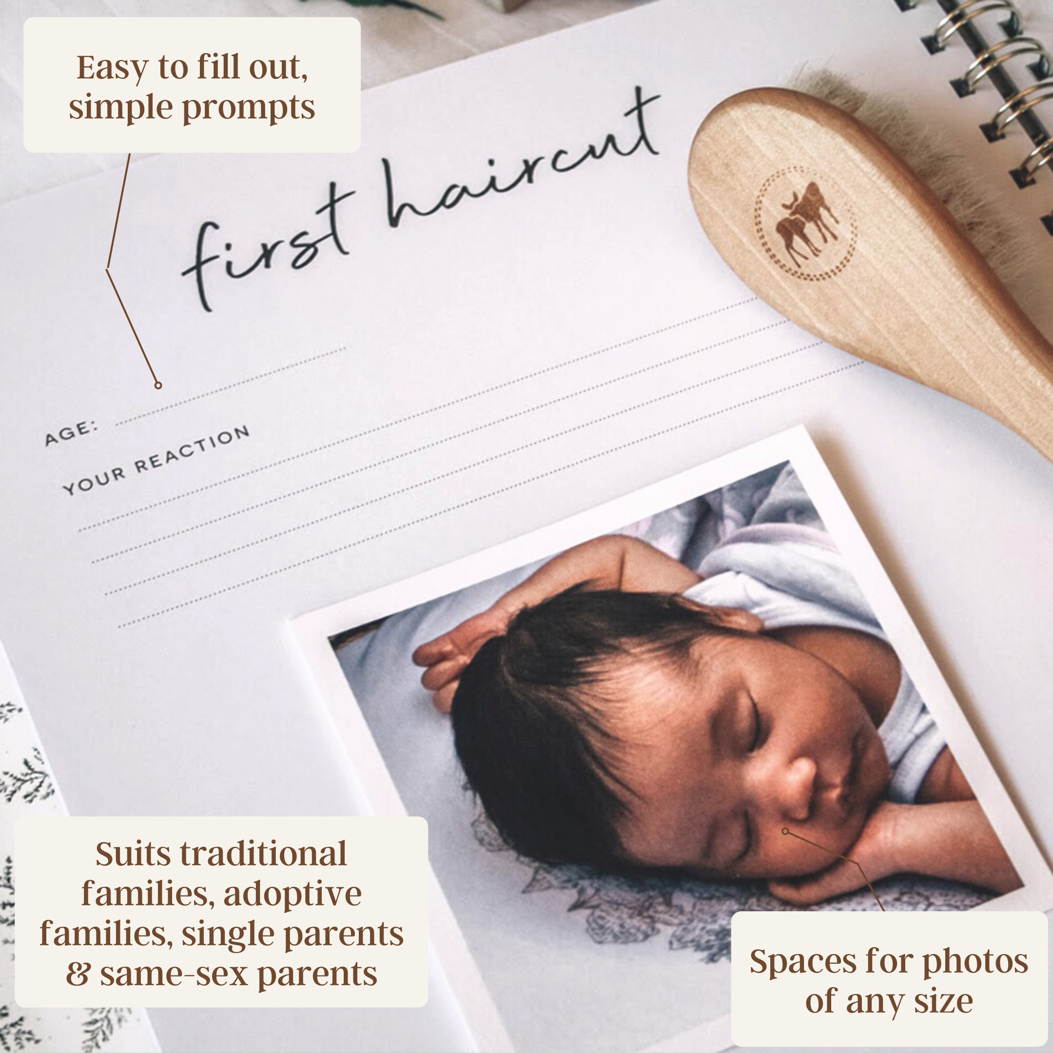 Wild - Baby Record Book - Peachly Australia