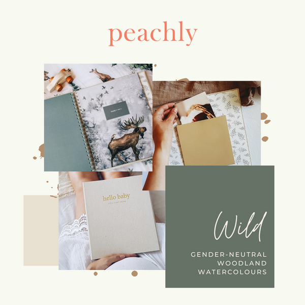 Wild - Baby Record Book - Peachly Australia