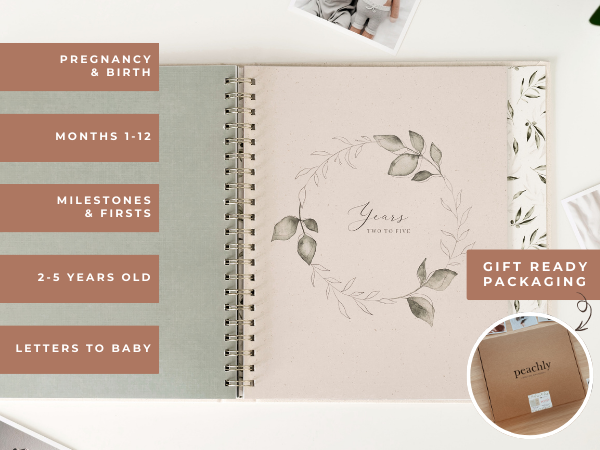 Olive - Baby Memory Book - Peachly Australia