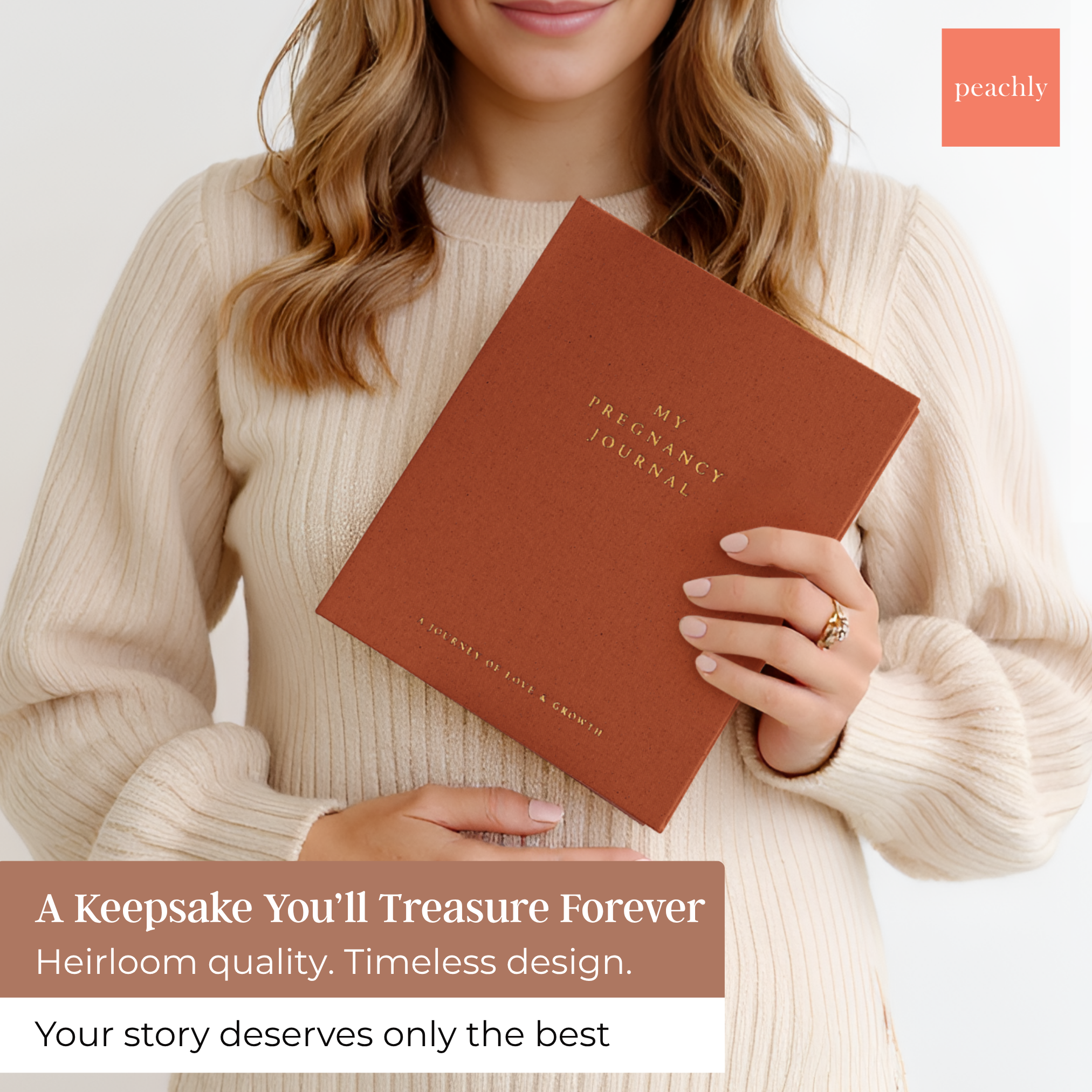 Audrey - Pregnancy Journal (Rust) - Peachly Australia