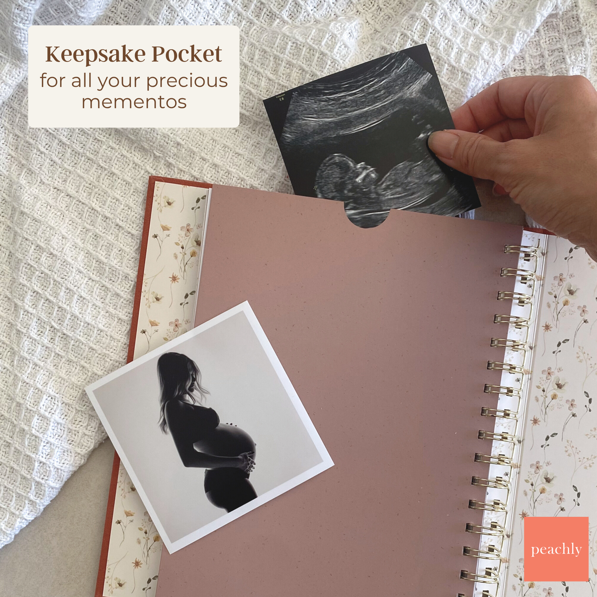 Audrey - Pregnancy Journal (Rust) - Peachly Australia