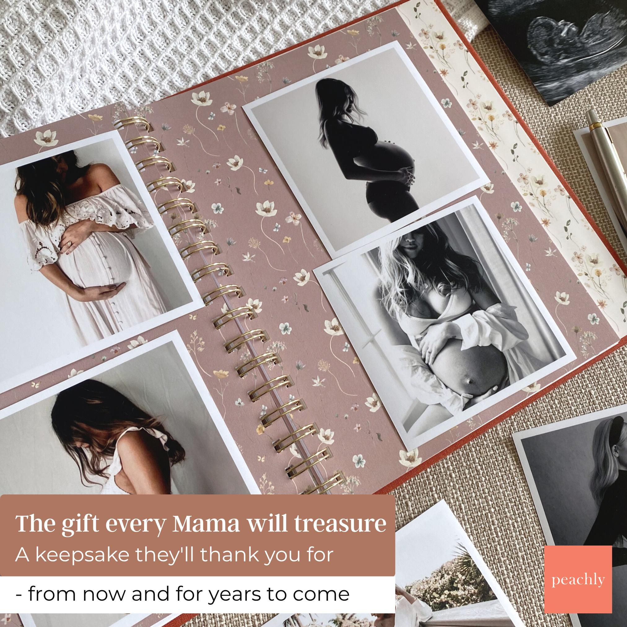 Audrey - Pregnancy Journal (Rust) - Peachly Australia