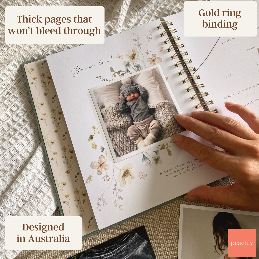 Audrey - Pregnancy Journal (Sage) - Peachly Australia