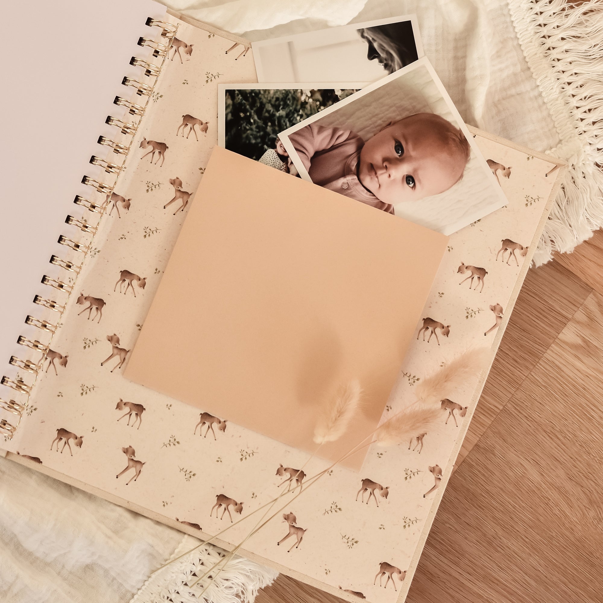 Forest Baby Memory Book – Woodland Themed Keepsake Peachly