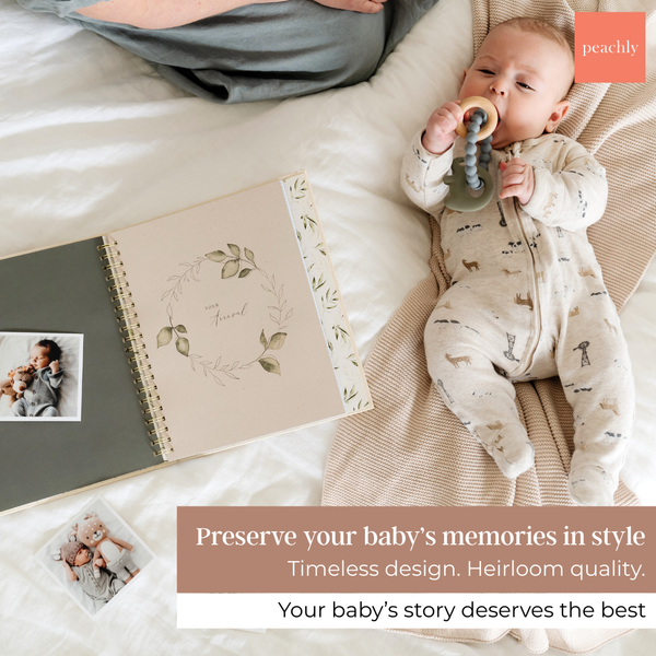 Olive - Baby Memory Book - Peachly Australia