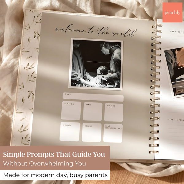 Olive - Baby Memory Book - Peachly Australia