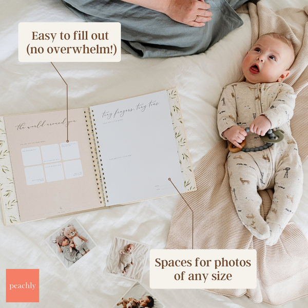 Olive - Baby Memory Book - Peachly Australia