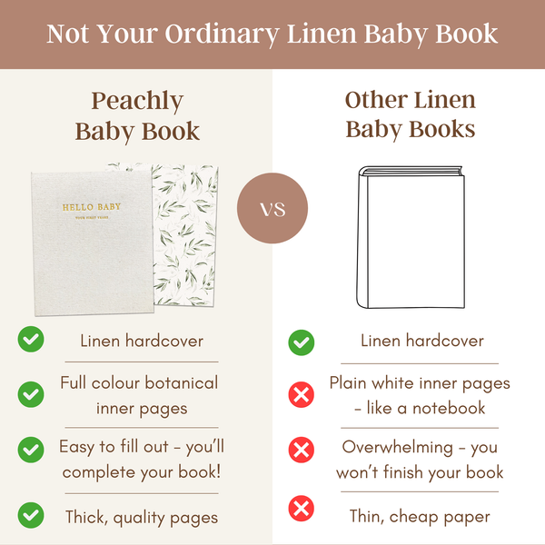Olive - Baby Memory Book - Peachly Australia