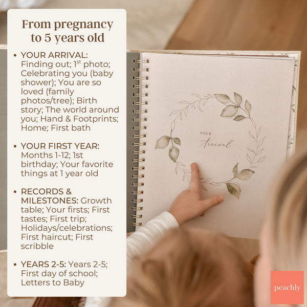 Olive - Baby Memory Book - Peachly Australia