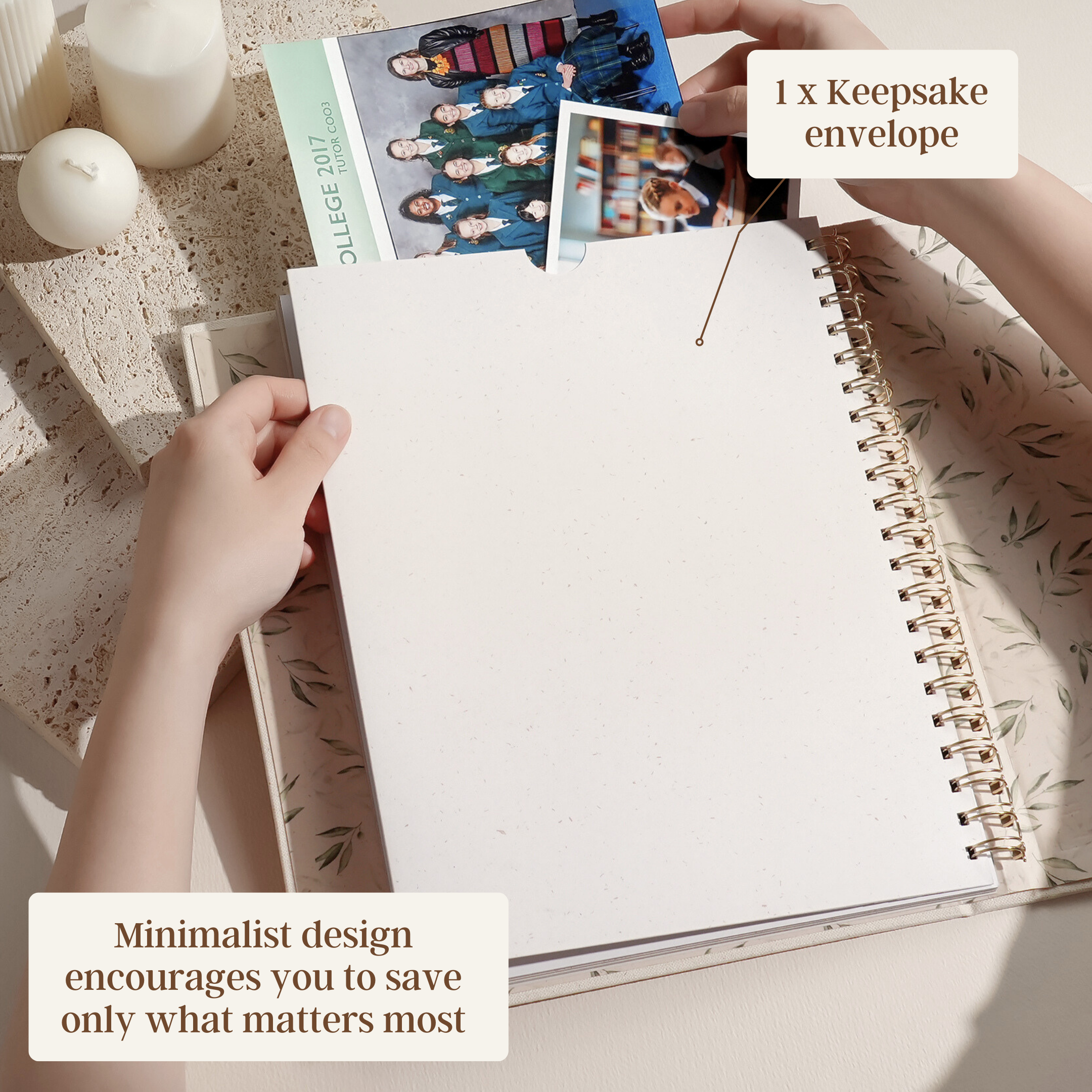 Evergreen - School Memory Book (Blush)