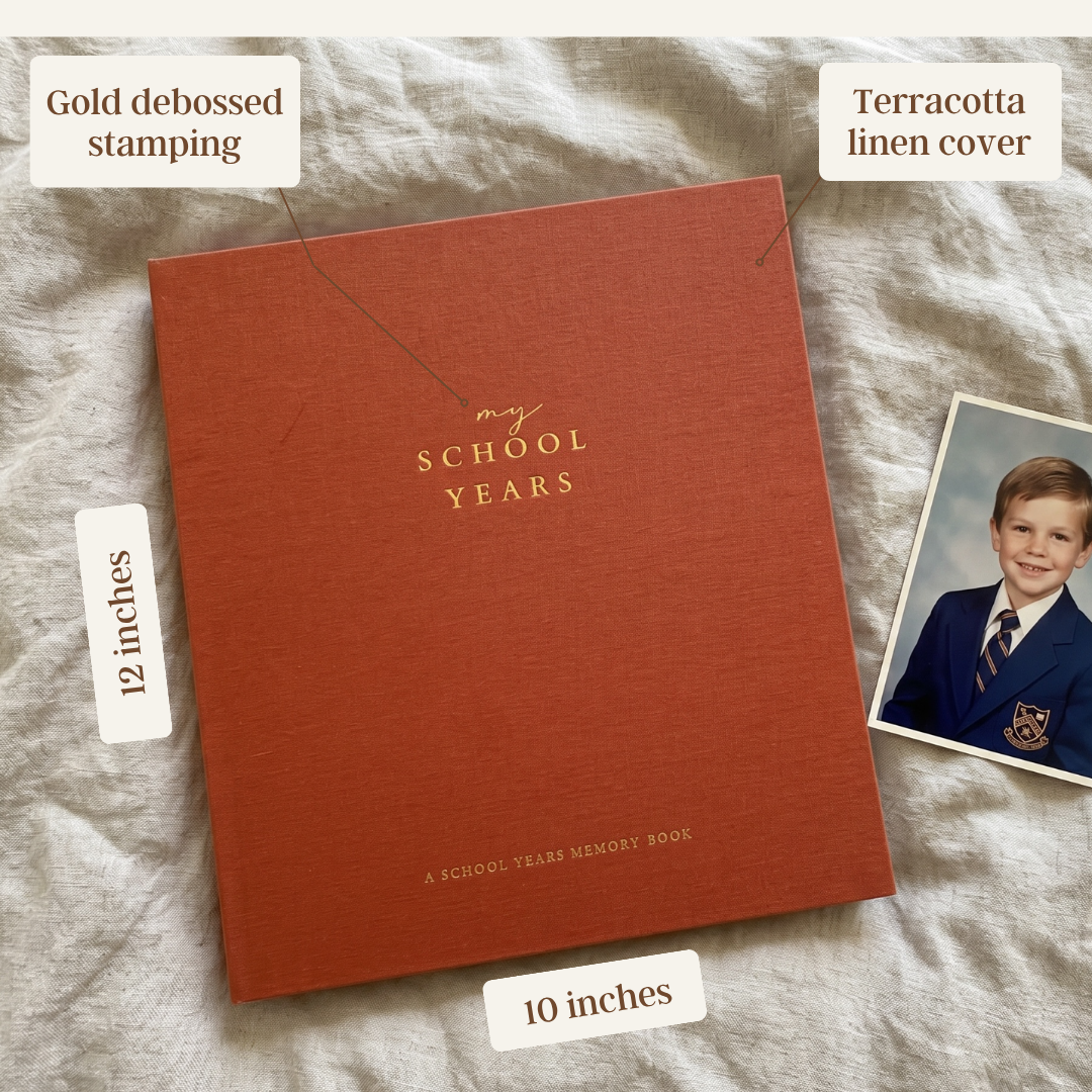 Evergreen - School Memory Book (Terracotta)