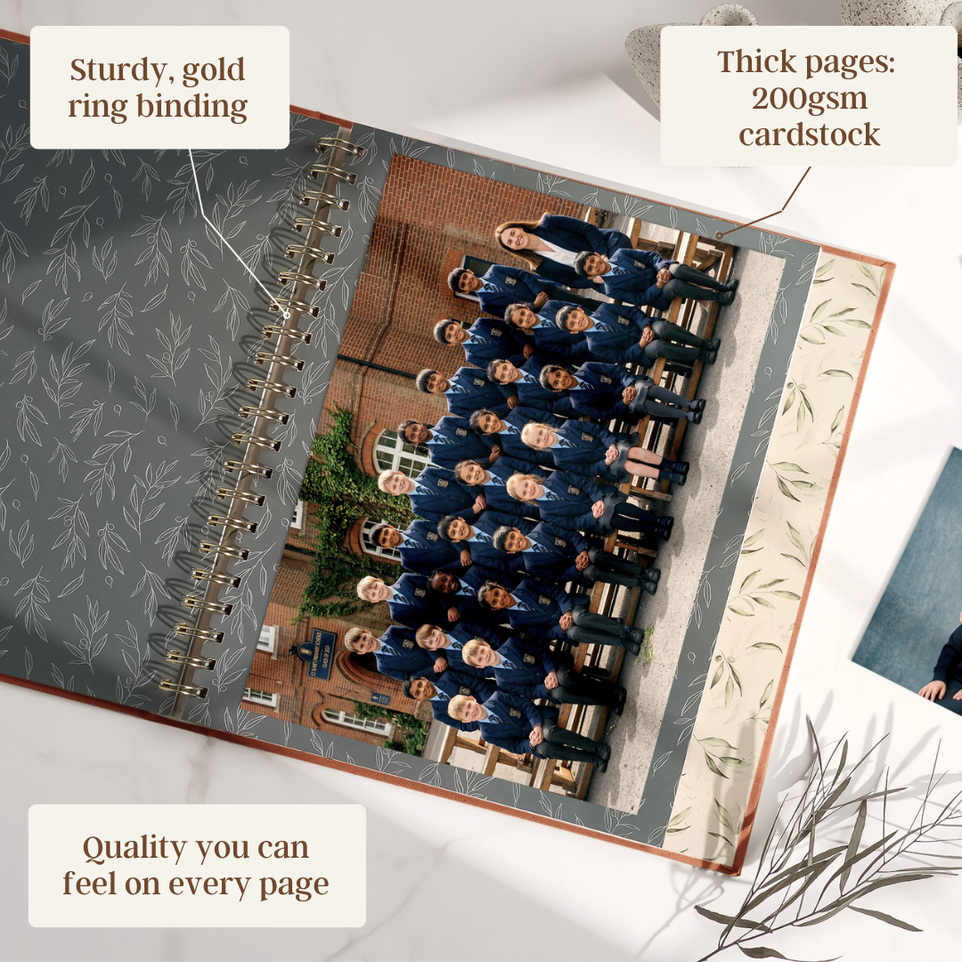 Evergreen - School Memory Book (Terracotta)