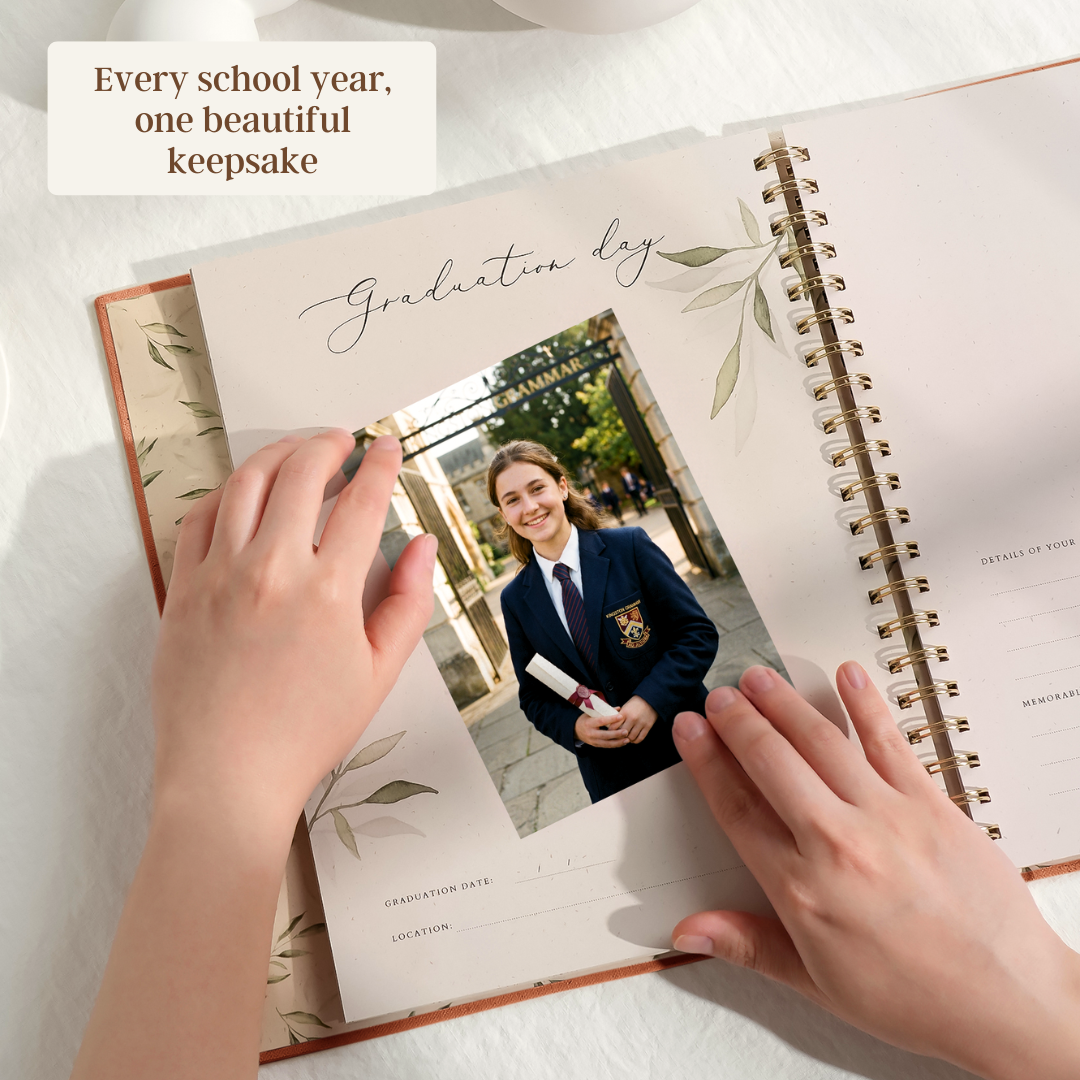 Evergreen - School Memory Book (Terracotta)