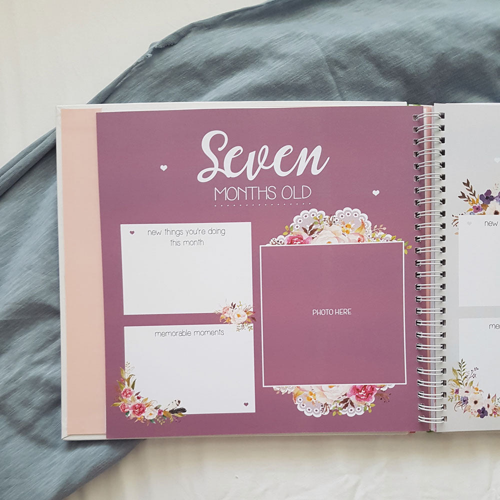 Bloom - Baby Record Book - Peachly Australia