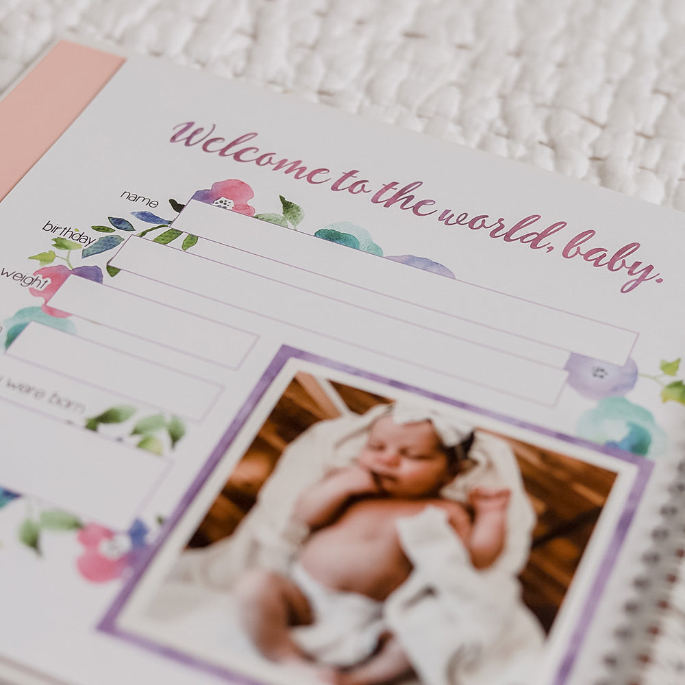Bloom - Baby Record Book - Peachly Australia