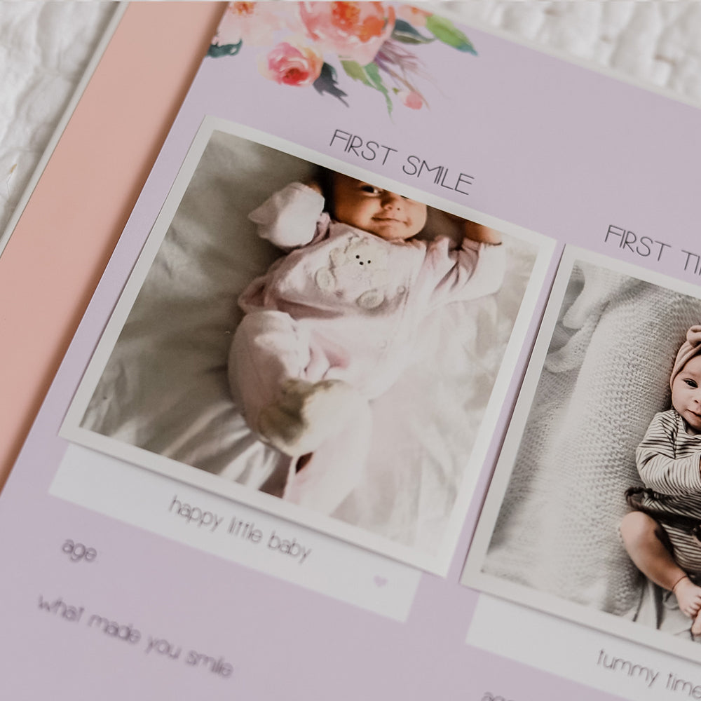 Bloom - Baby Record Book - Peachly Australia