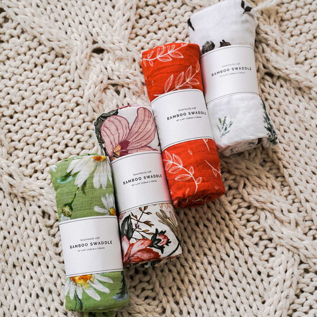 Woodland - Bamboo Swaddle Wrap - Peachly Australia