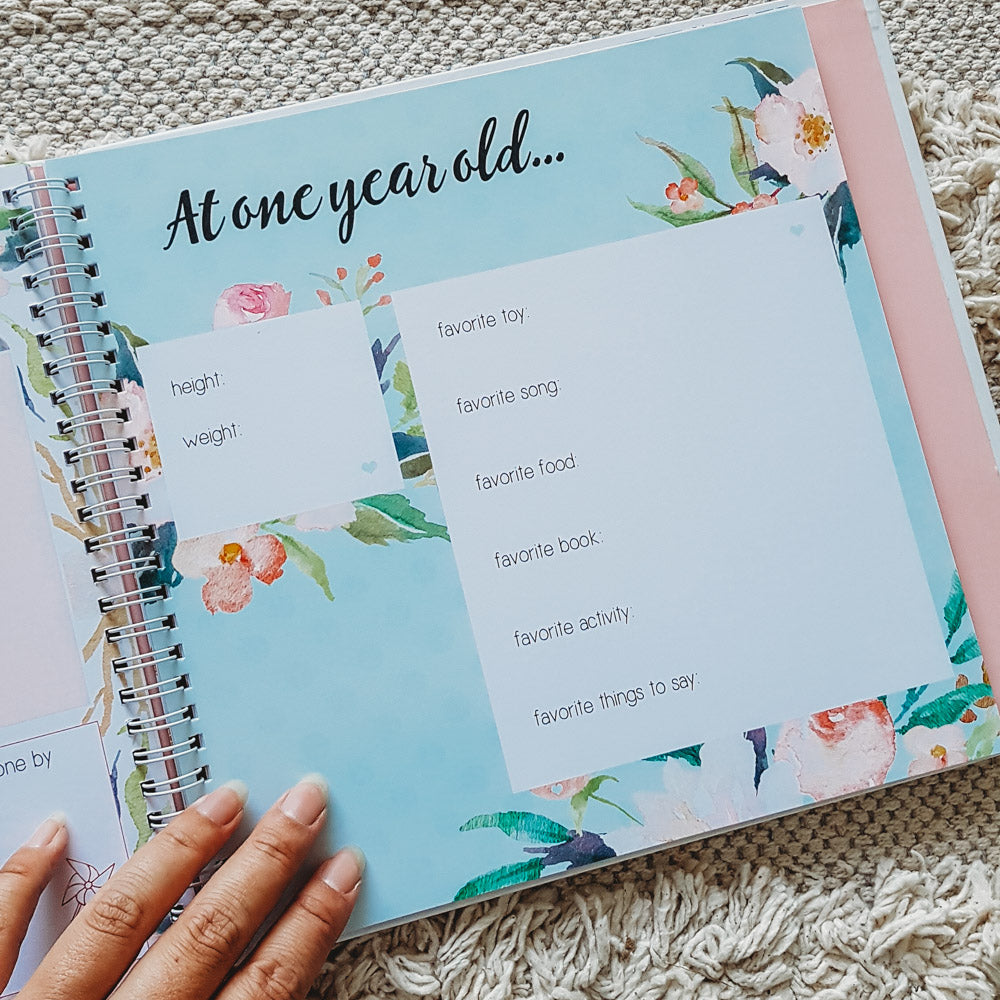 Bloom - Baby Record Book - Peachly Australia