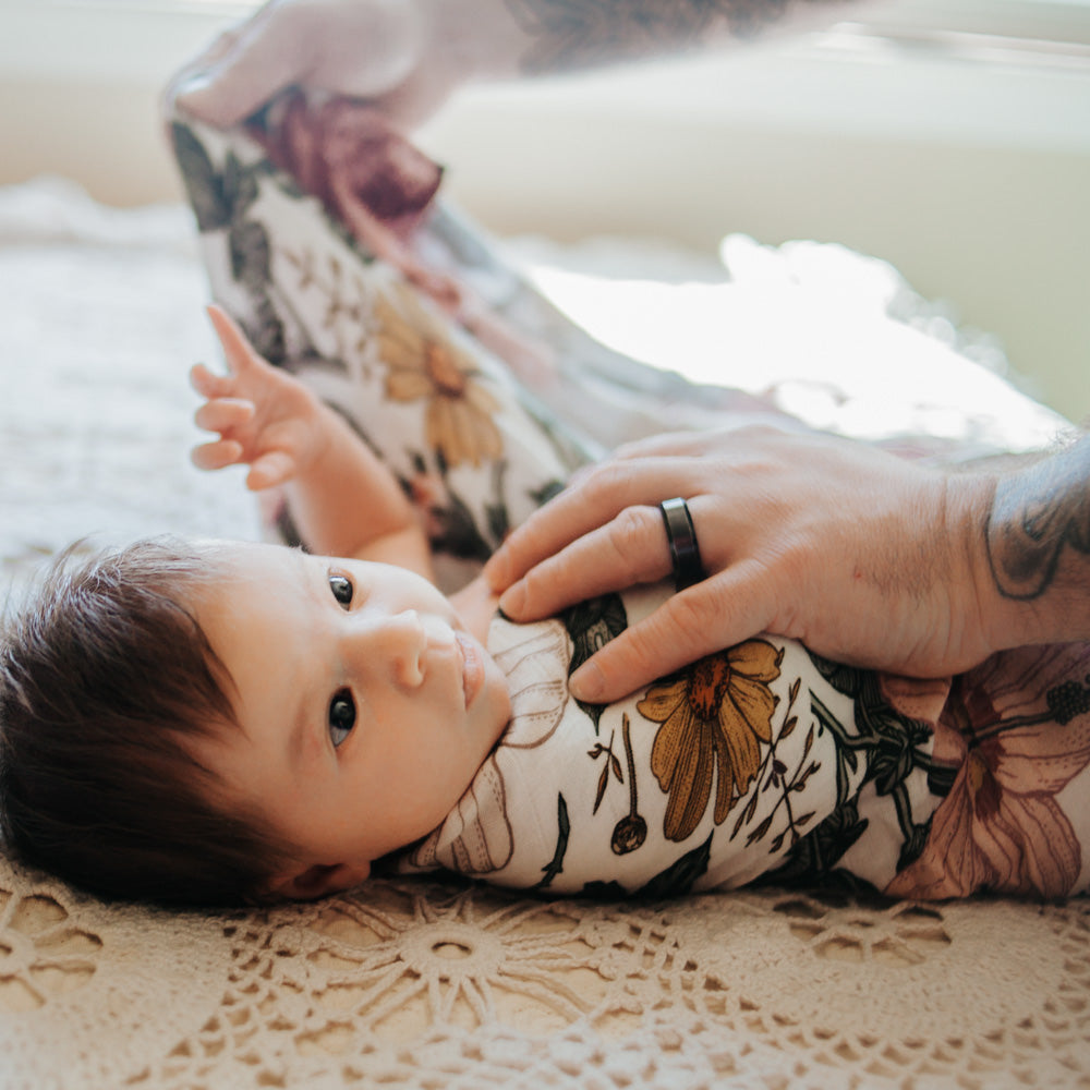 Vintage Floral - Bamboo Swaddle Wrap - Peachly Australia