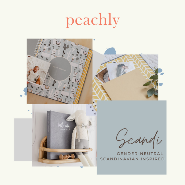 Scandi - Baby Record Book - Peachly Australia